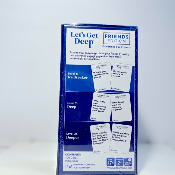 Let’s Get Deep Friends Edition - Picture 3 of 3